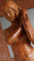 VROUW MET LOSSE HAREN